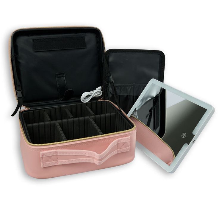 Cosmetiquera con espejo y luz led